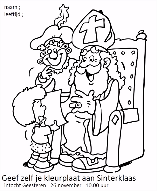 Kleurplaat Sinterklaas Intocht Geesteren Gld U2yj06eje9 E5iuvsssav