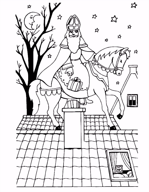 Kleurplaat Sinterklaas Op Paard Kleuren Paard Op Het Dak Kleurplaten F5qa57bgc9 C2zr6hesau