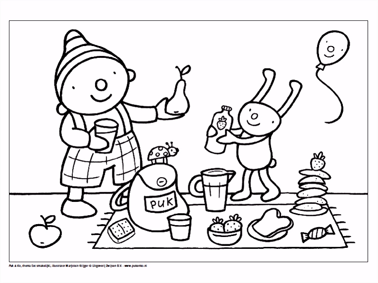Kleurplaat Sinterklaas Puk Uk En Puk Picknick Kleurplaat thema Picknick N2ds65ffv3 B5rkm5jht5