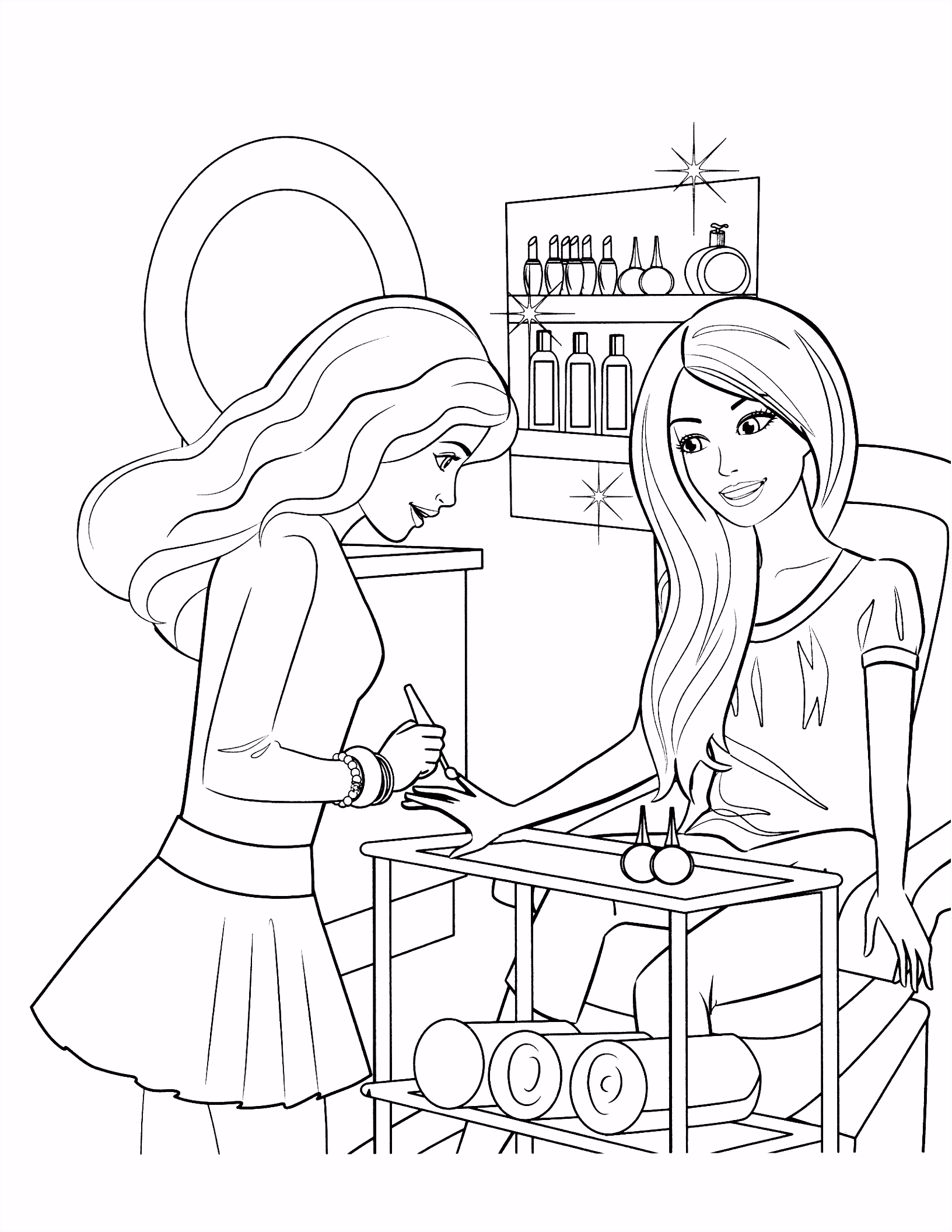 free printable barbie coloring pages for kids barbie drawing