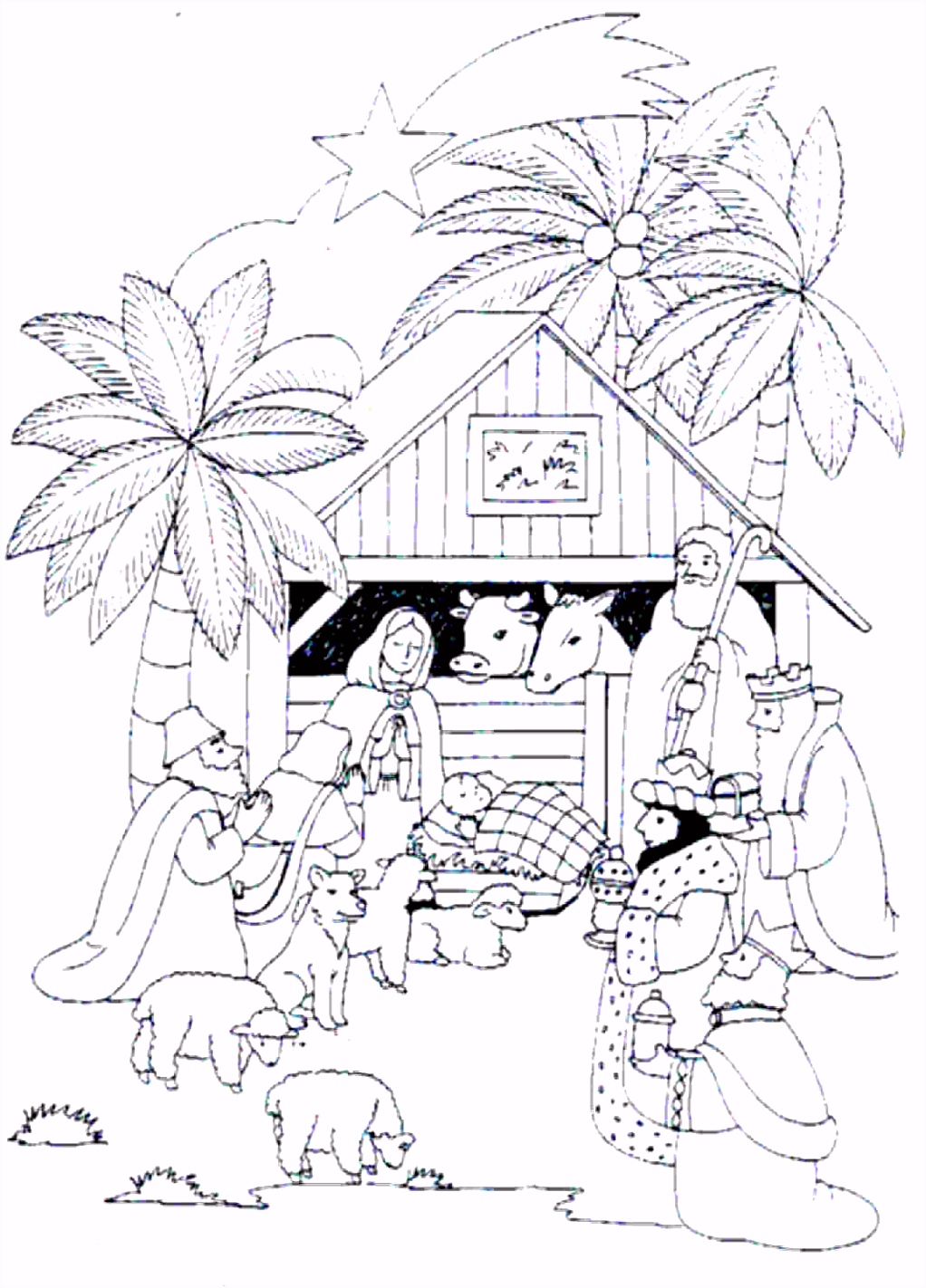 Kleurplaten Bijbel Kerstverhaal Kerstmis Kinderpagina F2vg09tcc8 Chuhhuafv2