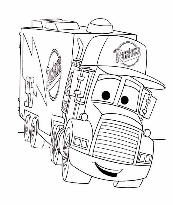 Kleurplaten Cars (pixar) Cartoon Cars Truck Coloring Page Kids Coloring Pages U9ug22esu3 H5rg52gegu
