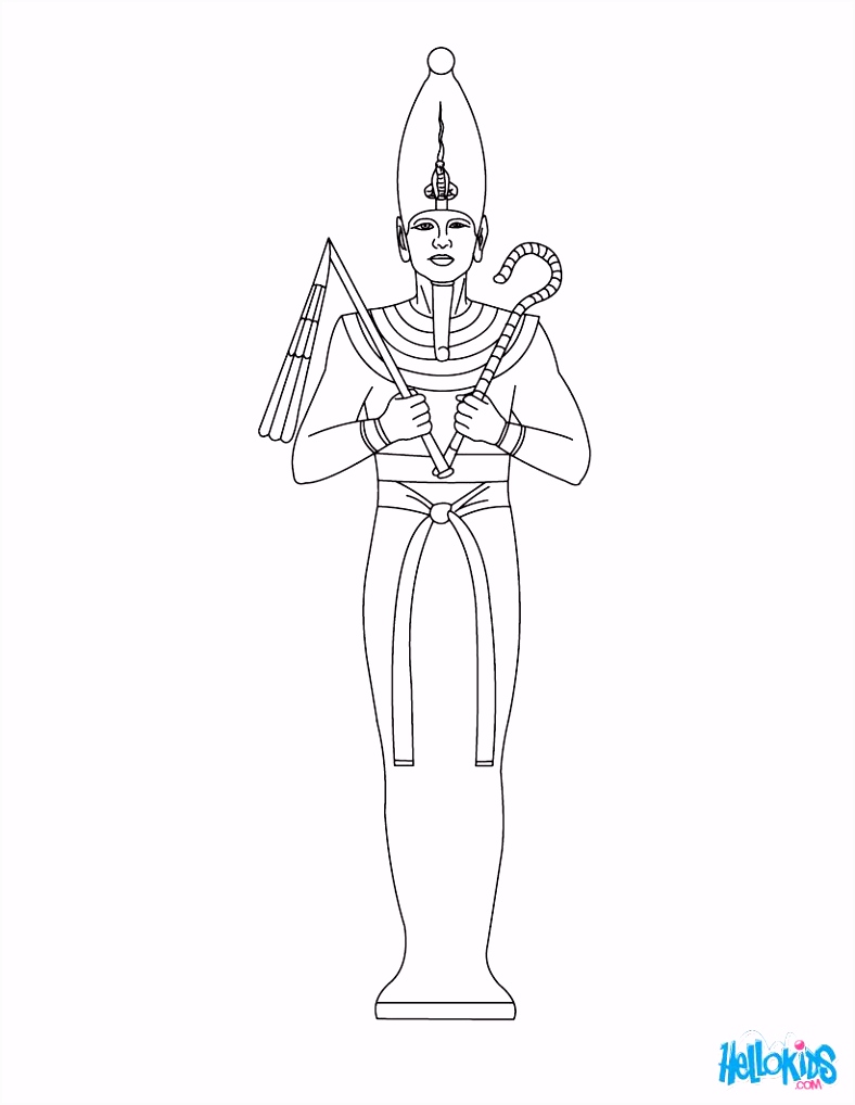 Kleurplaten Egypte Dagelijks Leven Osiris Egyptian Goddess &amp; Gods Coloring Page K3xf83cwg3 Xmbcs5bkn6