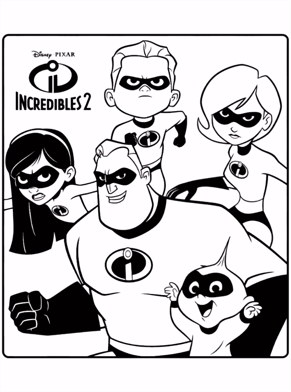 Kleurplaten Incredibles 2 Kids N Fun N6ru63ekv2 Y5ce0hjpn0
