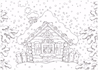 Kleurplaten Kerst Huizen Kleurplaten Winter Sneeuw Archidev Q5cj31asl5 J5enhvwwhs