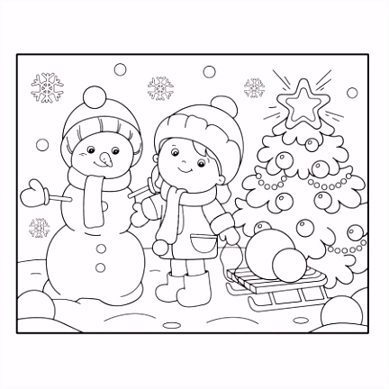 Kleurplaten Kerst Online Kleuren Met Sneeuwpop Kleurplaat Boek Voor Kinderen – Tandem K Y5nz970xe4 Wubs52cjrh