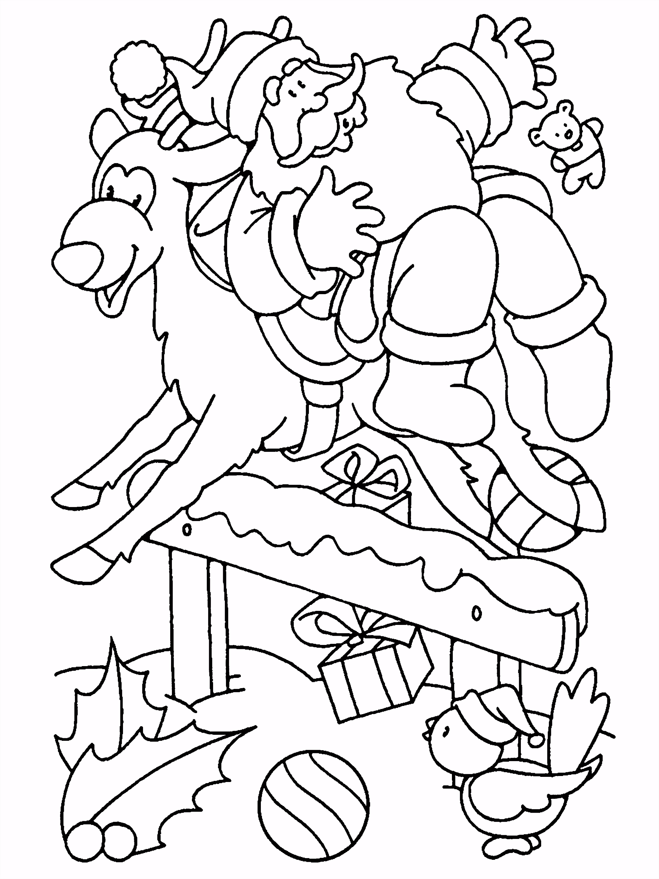 Kleurplaten Kerst Slee Kleurplaten Paradijs Kleurboek Kerstmis U4ix25mue5 Subz45siku