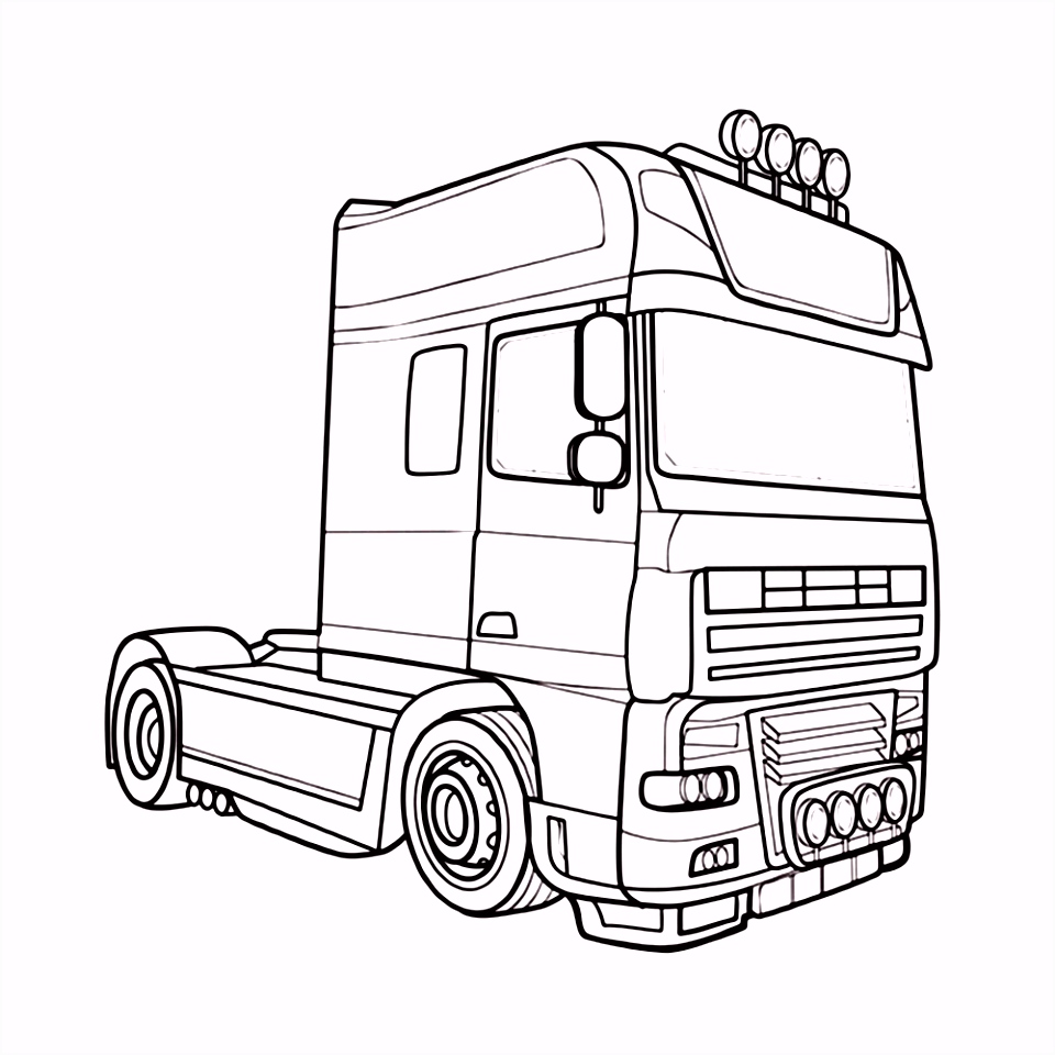 Kleurplaten Kerstmis Cars Leuk Voor Kids Kleurplaat Vrachtwagen Trekker C7tk53nek4 Z2za66xud6