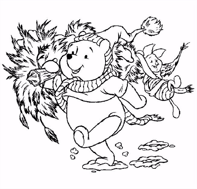 Kleurplaten Kerstmis Kleurplaat Winnie the Pooh Kerst Archidev Z9gr77inb7 B4ys2uift4