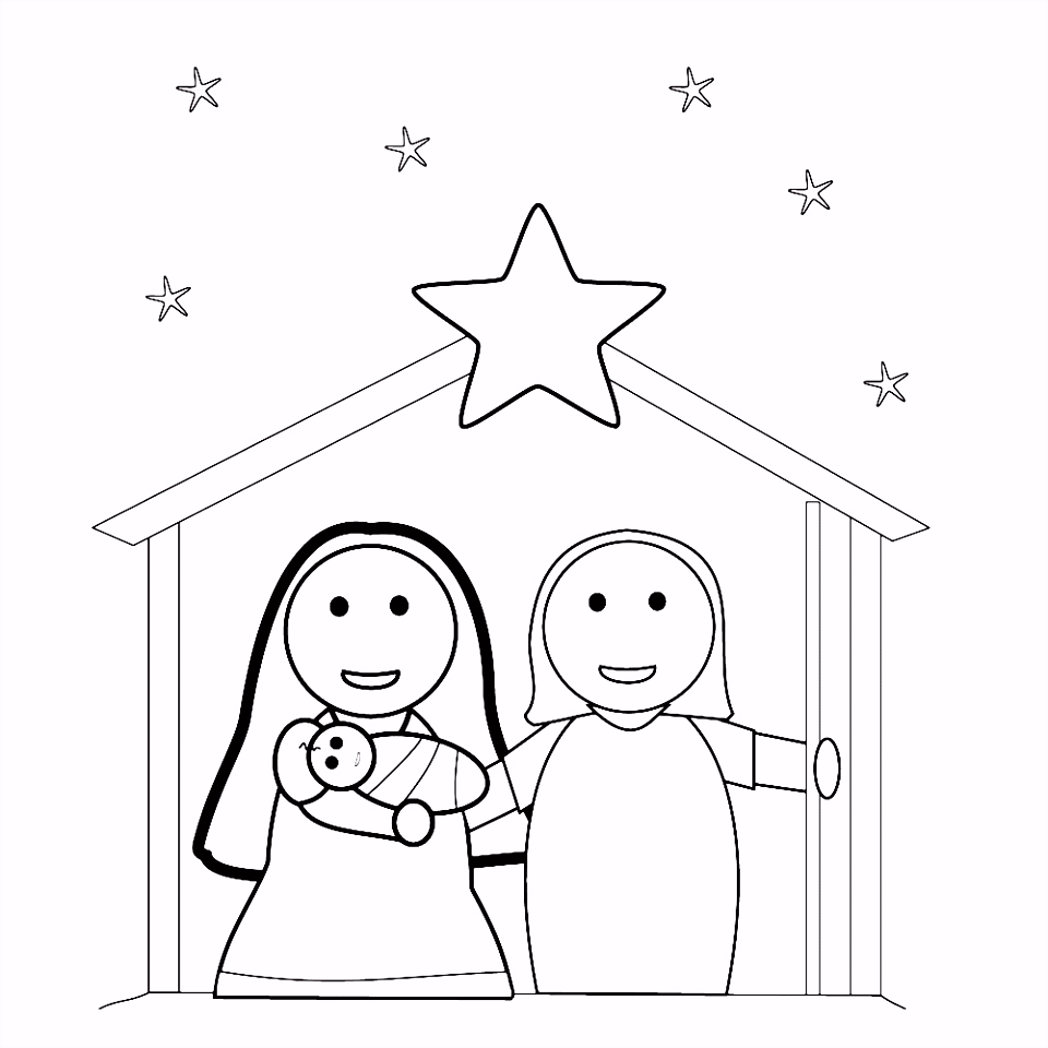 Kleurplaten Kerststal Leuk Voor Kids – Kerststal T3jd83ekt9 isqb2srlc5