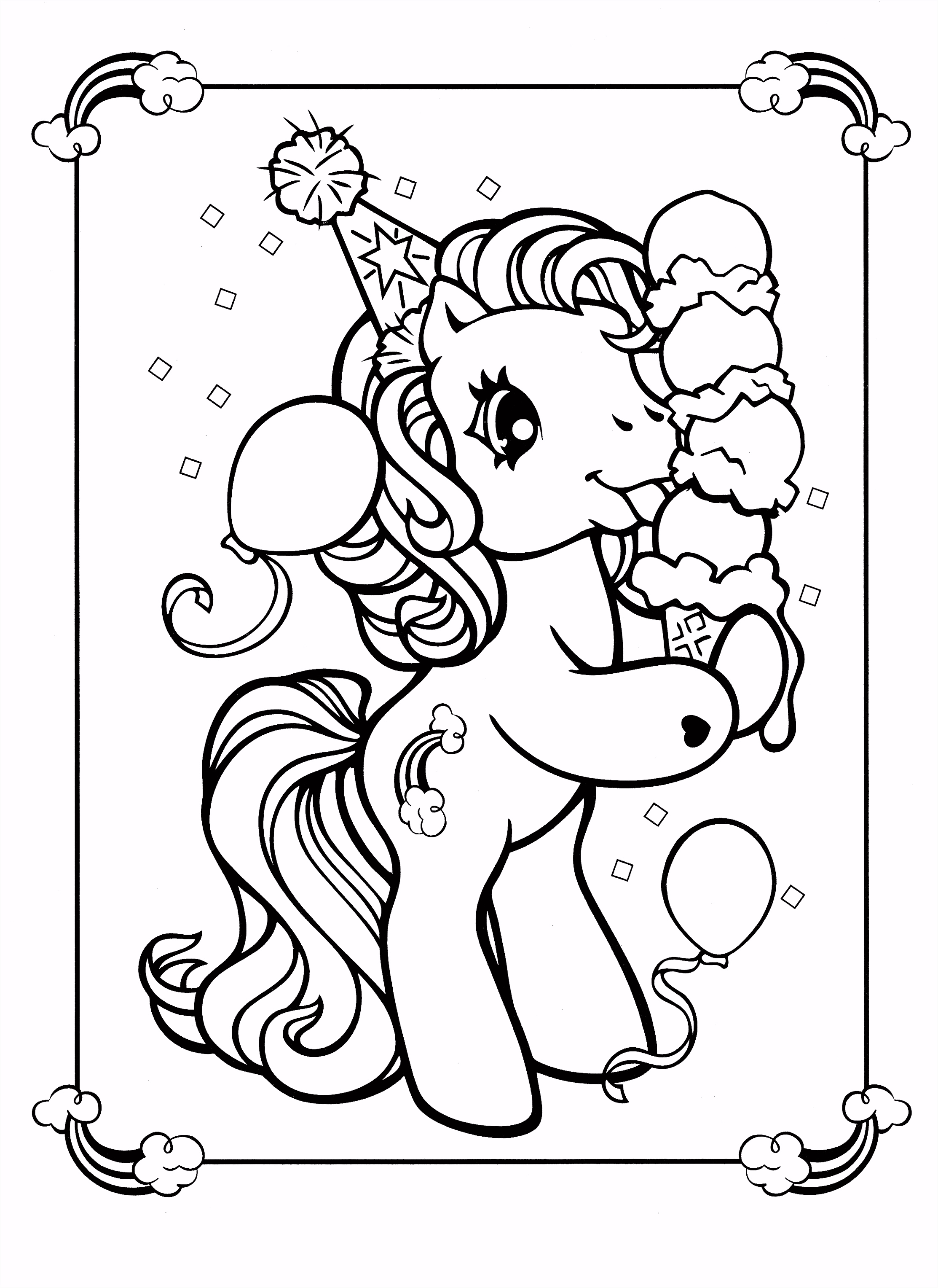 My Little Pony coloring page MLP Rainbow Dash like