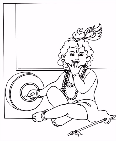 Kleurplaten Peter Pan Shri Krishna Janmashtami Coloring Printable Pages for Kids V7xt83bue9 Uumjvuihqs