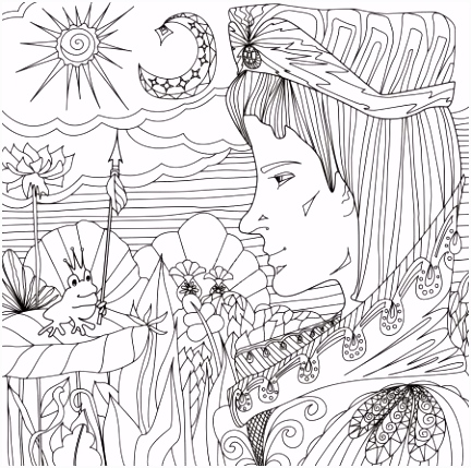 Kleurplaten Prinses En De Kikker Elegante orchidee Kleurplaat — Stockvector © Kchungtw B2yc56soi3 G2ye5uigvu