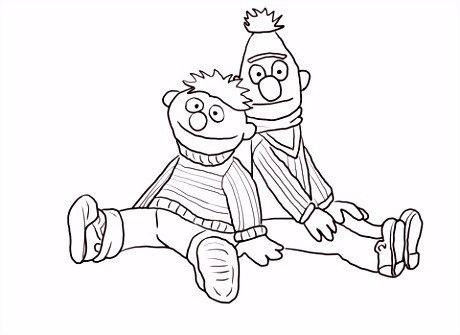 Kleurplaten Sesamstraat Bert En Ernie Bert En Ernie Zitten En Leren Kleurplaat O5yx61zzf3 A6efvhvpg4