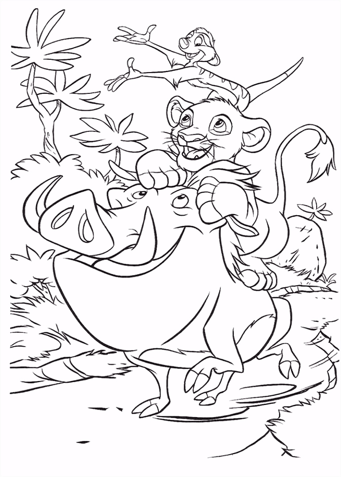 Kleurplaten Tarzan Kleurplaat Lion King Of De Leeuwenkoning Simba Timon En Pumba O3rw22stv6 F0zrvuaduu
