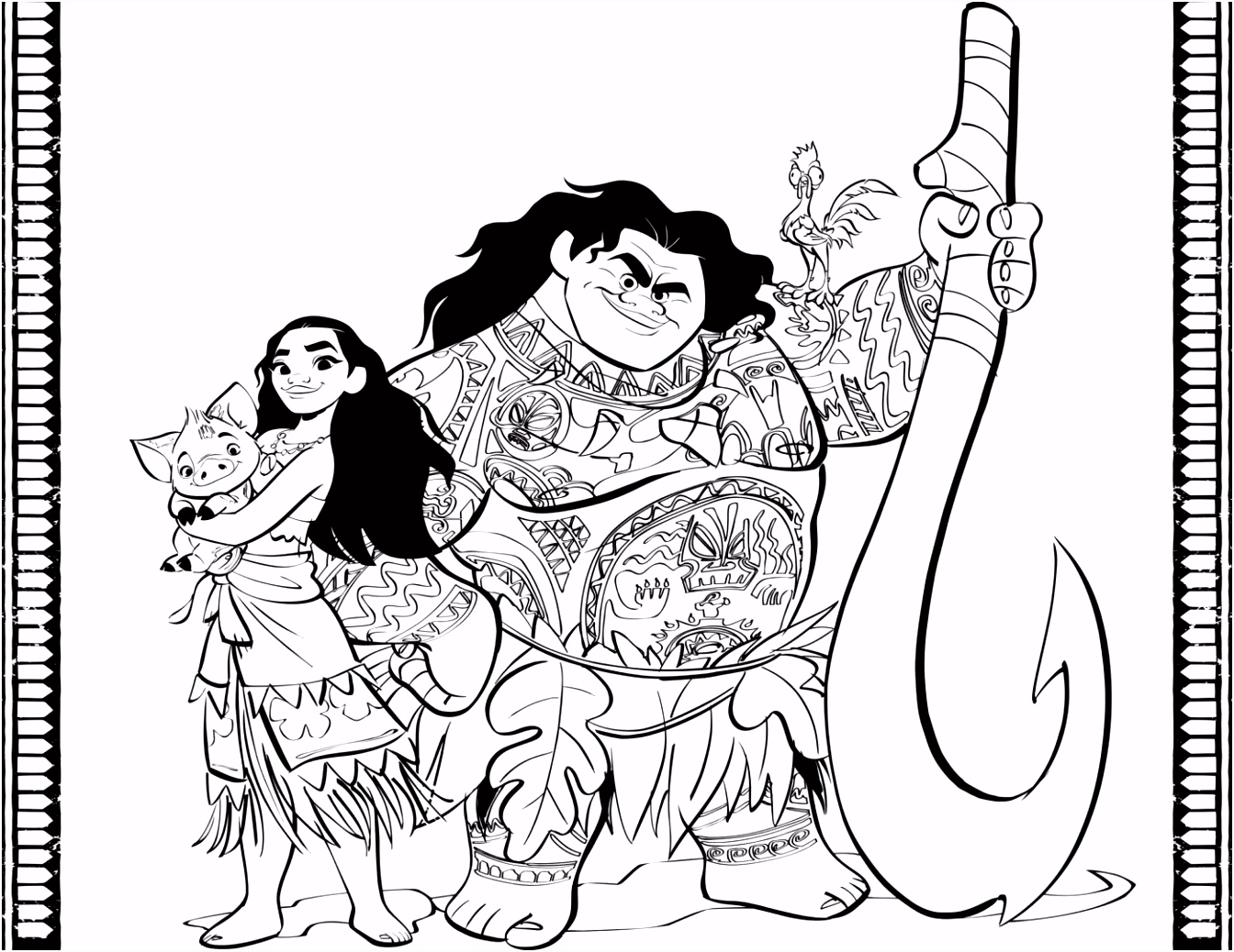 Kleurplaten Tarzan Vaiana Kleurplaat Vaiana Maui Pua Disney Pinterest C6ij31fyv6 Kuqos6bgih
