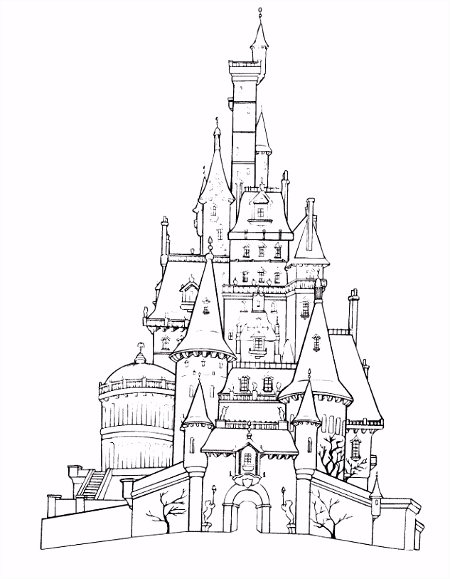 Kleurplaten Wizard Of Oz Coloring Page for the Kids Activity Book Belle S Castle Disneyland A1wr54nab1 I6rw0hesh4