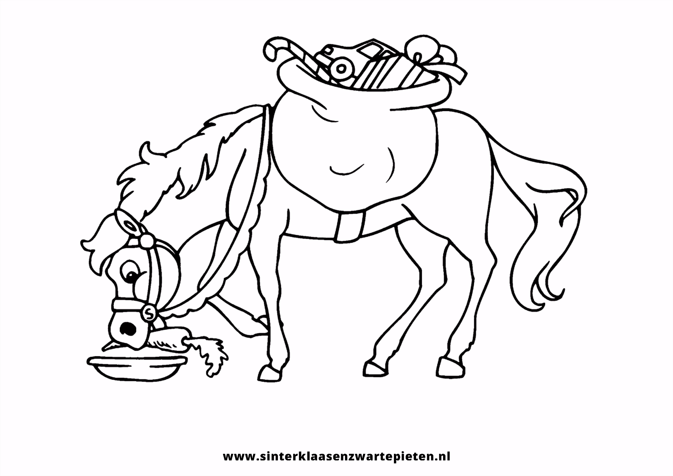 Sinterklaas Kleurplaat A4 formaat Kleurplaten Van Sinterklaas Zijn Paard Archidev P5dy73txt3 I0qdhuepru