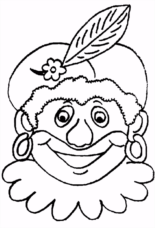 Zwarte Piet Kleurplaat Sinterklaas Kleurplaat Animaatjes
