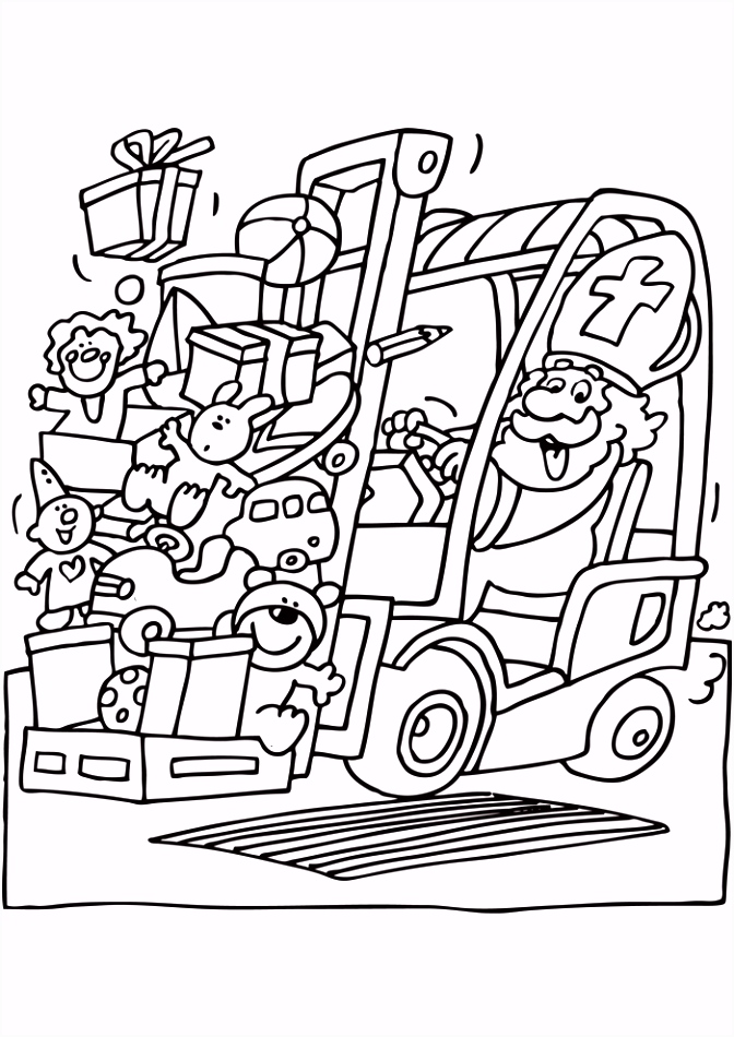 Sinterklaas Kleurplaat Auto Sinterklaas Op De Heftruck Sinterklaas Kleurplaten Kleurplaat D6js64enj2 isvr65olvh