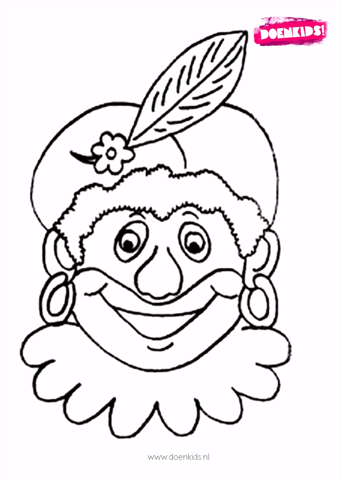Sinterklaas Kleurplaat Gezicht Kleurplaten Maskers Sinterklaas Archidev O6uz78fwe4 M4oe55uks2