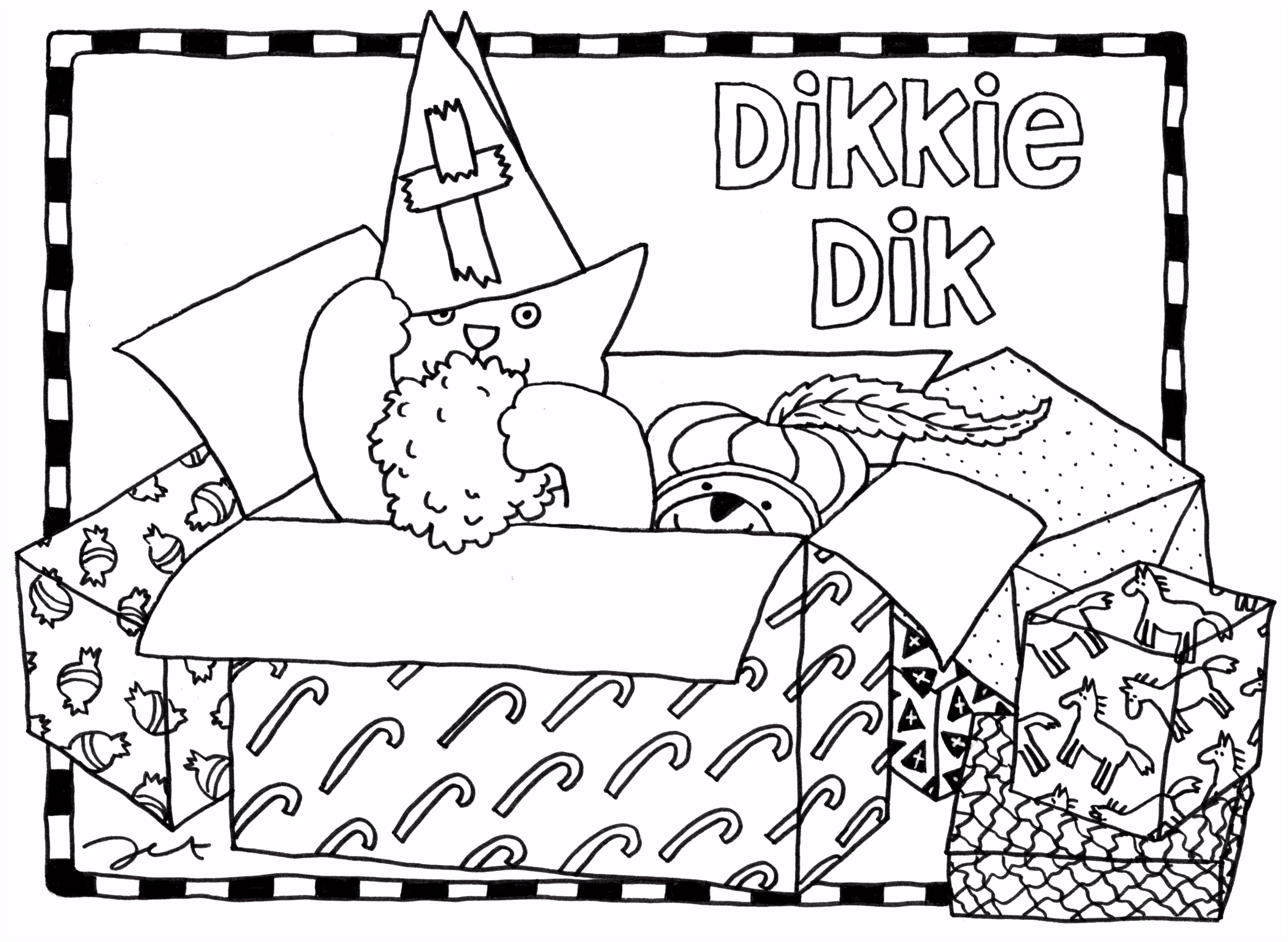 Sinterklaas Kleurplaat Groep 5 Dikkie Dik Sinterklaas Kleurplaat Archidev K1ya01gtd2 Kvrk2sefs5