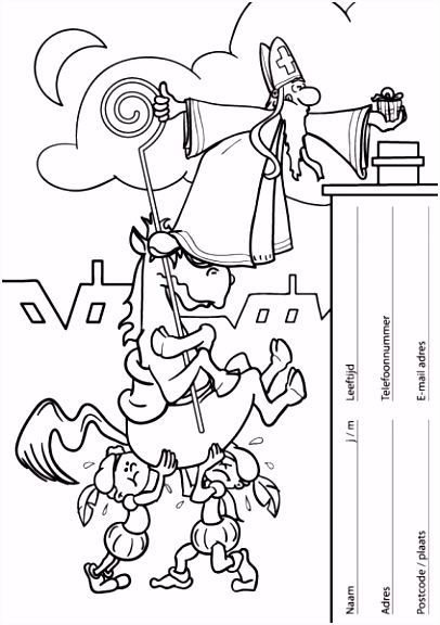 Sinterklaas Kleurplaat Met Naam Sinterklaas N9ms50odv4 K4rt42kiiu