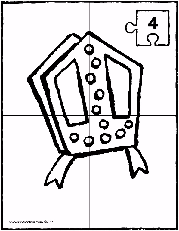 Sinterklaas Kleurplaat Mijter Puzzels Colouring Pages Kiddicolour T6oc12nyh6 Bhes42xtuu