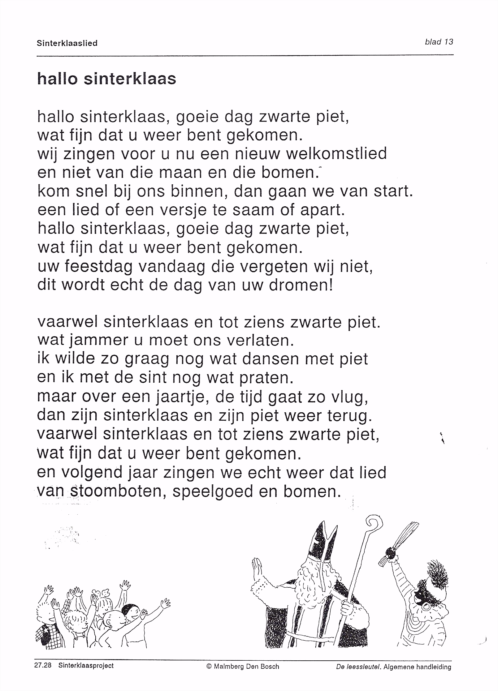 Sinterklaas Kleurplaten Bovenbouw Verhaal Sinterklaas H4rb75edk3 Ymnummetmh