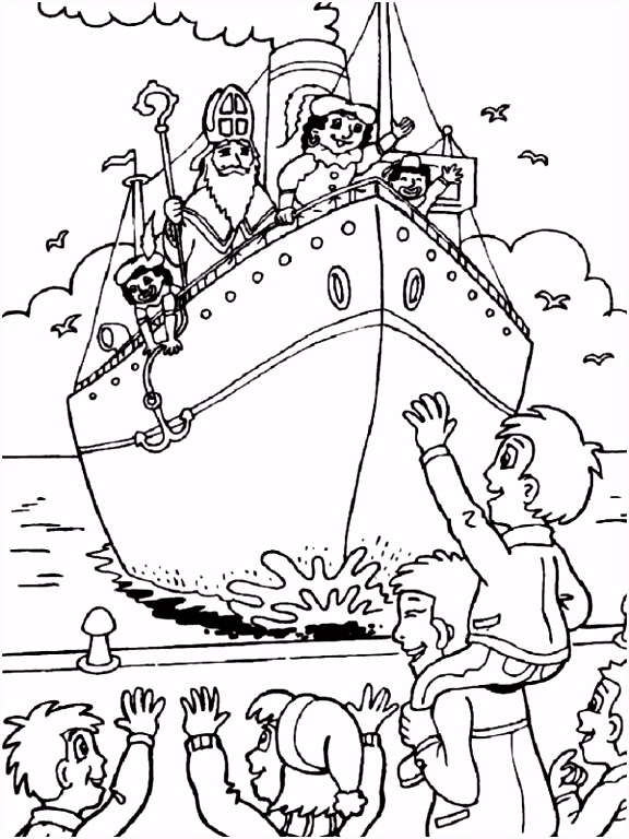 Sinterklaas Kleurplaten Stoomboot Sint Kleurt De Stad Kleurplaten T2qh13akd9 Esowm2csu5