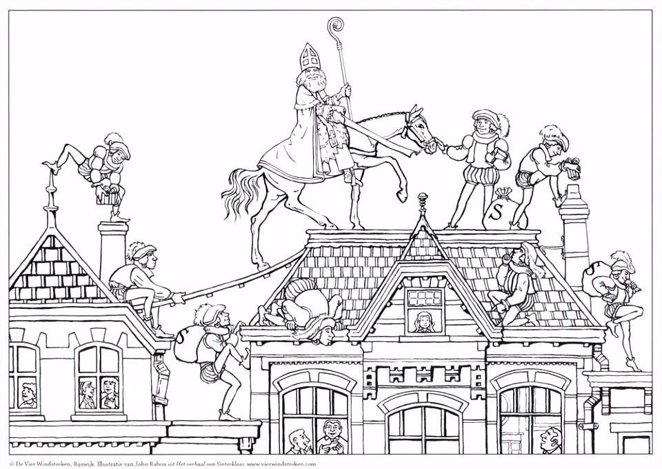 Sinterklaas Kleurplaten Volwassenen De Vier Windstreken L9le83iss3 G5mdmmcpiv