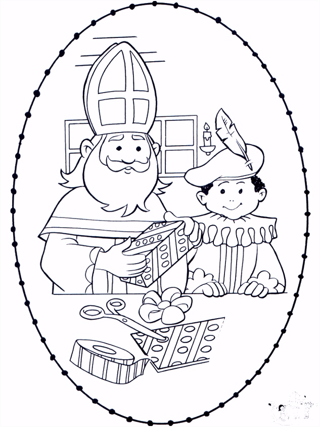 Sinterklaas Piet Kleurplaten Nl Sint Borduurkaart 1 Borduren En Kleuren Sint I7ut38skm2 E2tru2vcj5