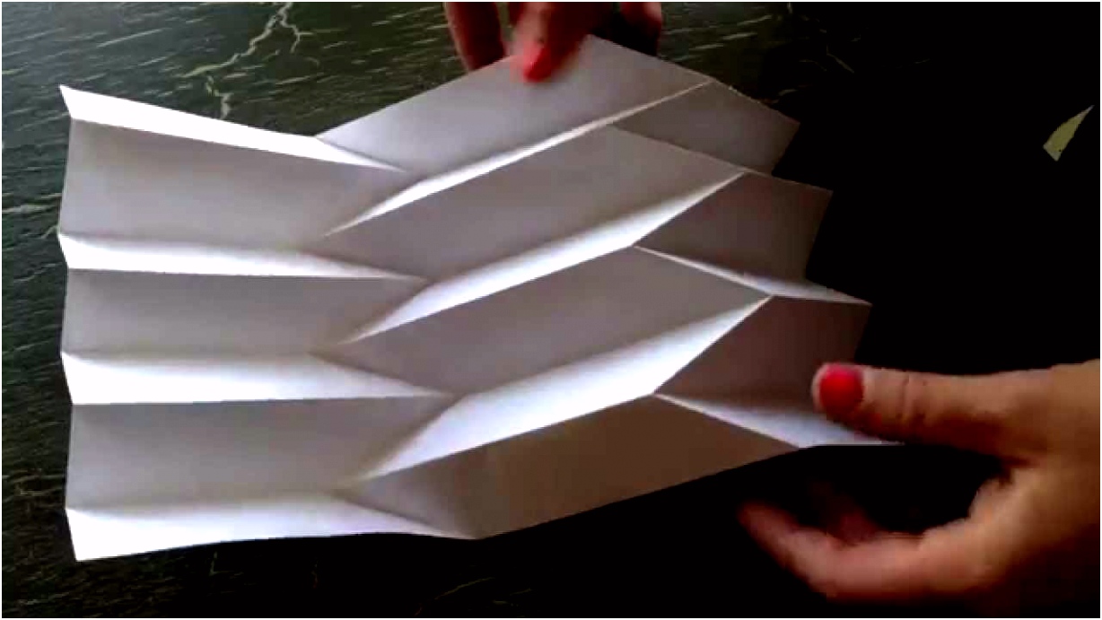 How to make paper art the Reverse folded paper