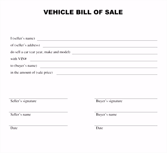 Car Bill Sale Template Along with Aircraft Bill Sale Template atv