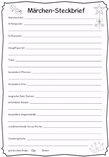 Genial Steckbrief Vorlage Download