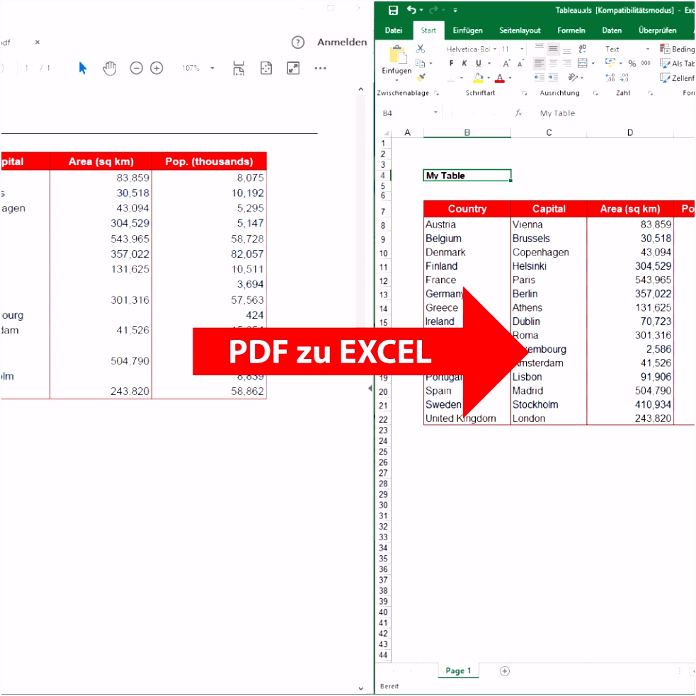 Pdf In Excel Umwandeln Kostenlos – pronostico