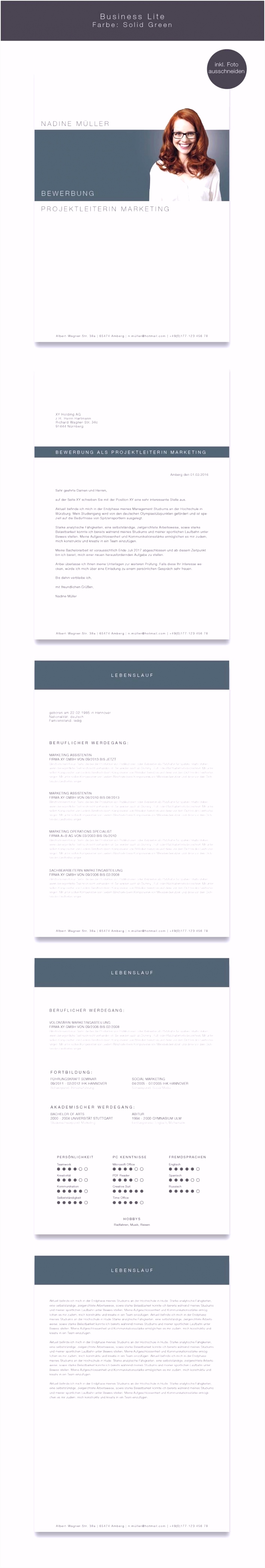 Neues Bewerbung Design Vorlage