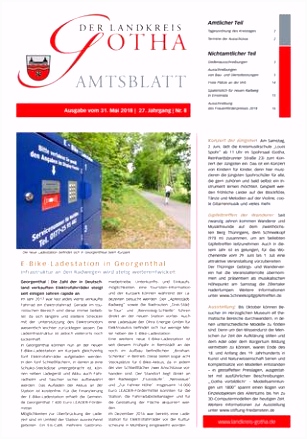 Amtsblatt des Landkreises Gotha Nr 08 2018 vom 31 05 2018 by
