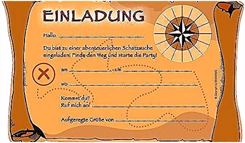 Vorlage Einladung Kindergeburtstag Schnitzeljagd Cool Inspirierend