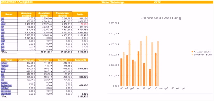 einnahmen ausgaben rechnung excel vorlage kleinunternehmer line