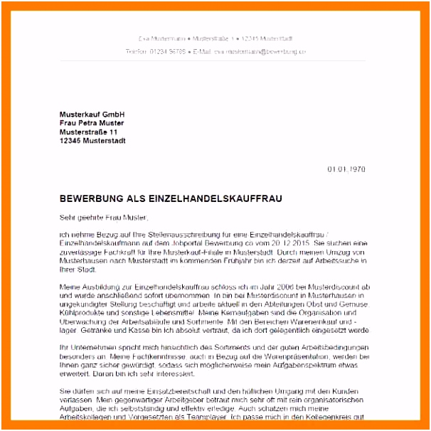 Bewerbung Als Einzelhandelskaufmann 632 632 12 Bewerbung