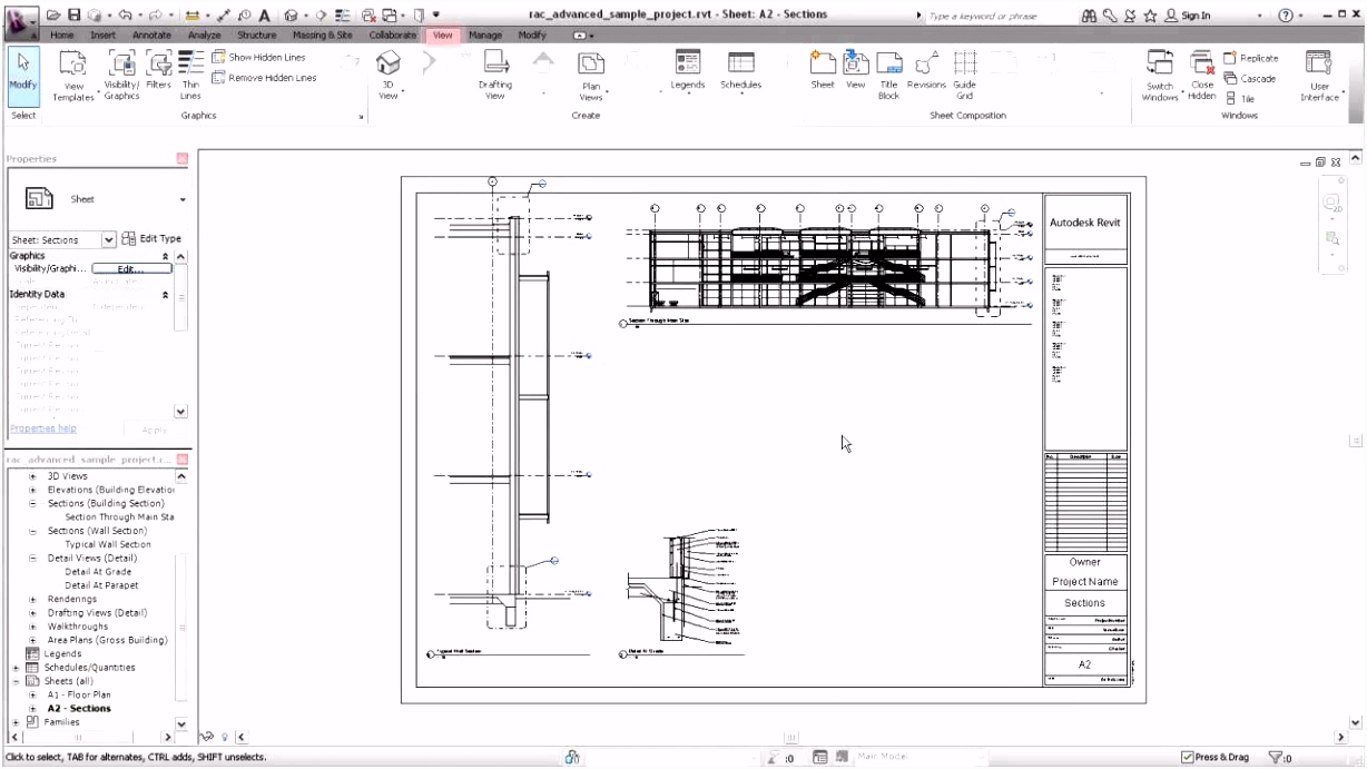Autodesk Revit Creating Sheet Views