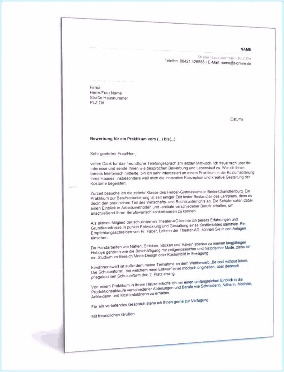 Ideal line Bewerbung Grussformel