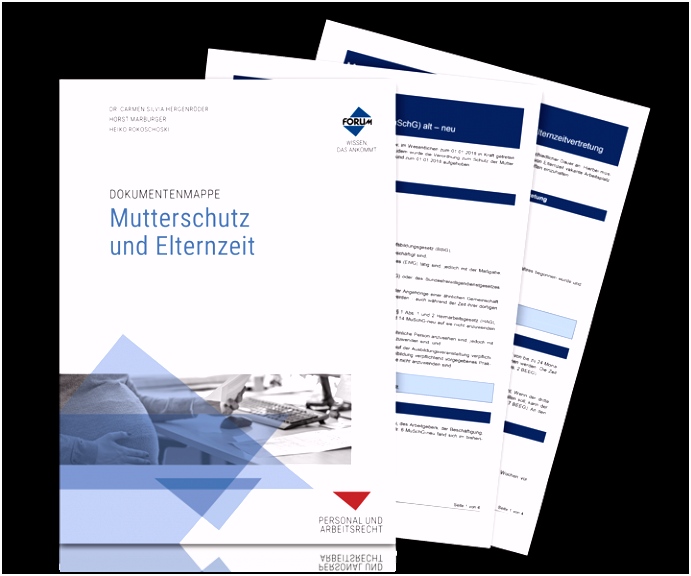 Dokumentenmappe Mutterschutz und Elternzeit