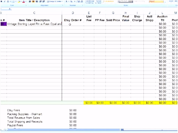 Sample Excel Spreadsheet