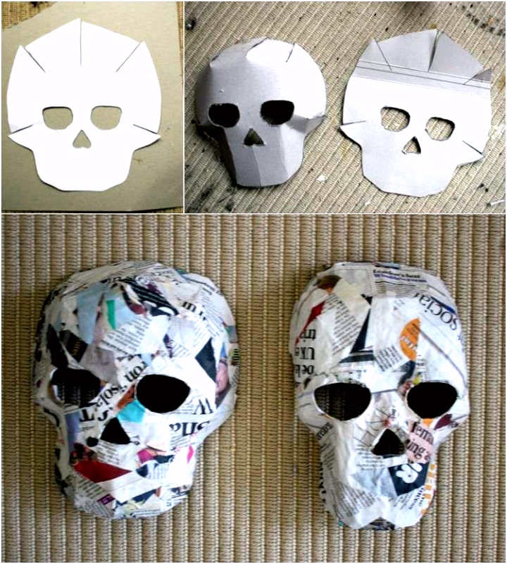 Vorlagen und Anleitung für Pappmache Masken Zum Basteln mit