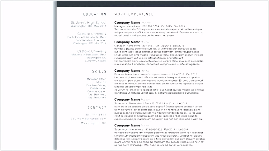 Free Cv Template Best Free Cv Template Word Best Resume Cover Letter