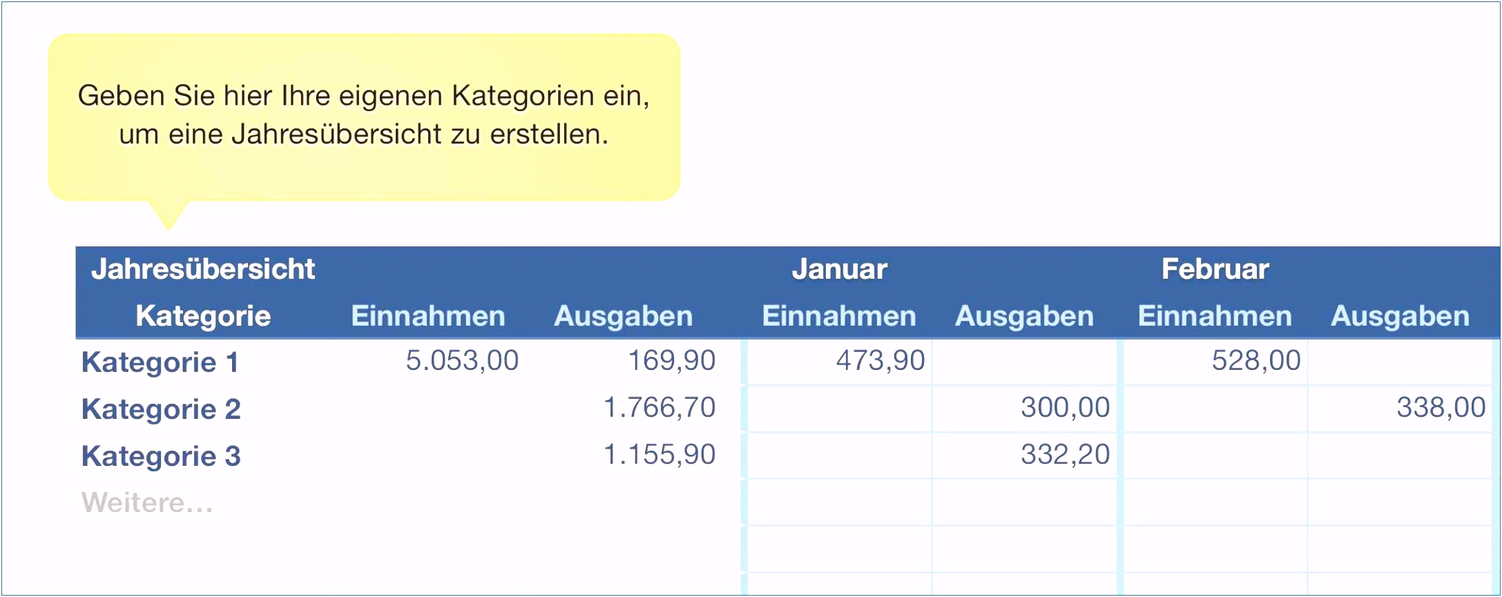 Kassenbuch Excel