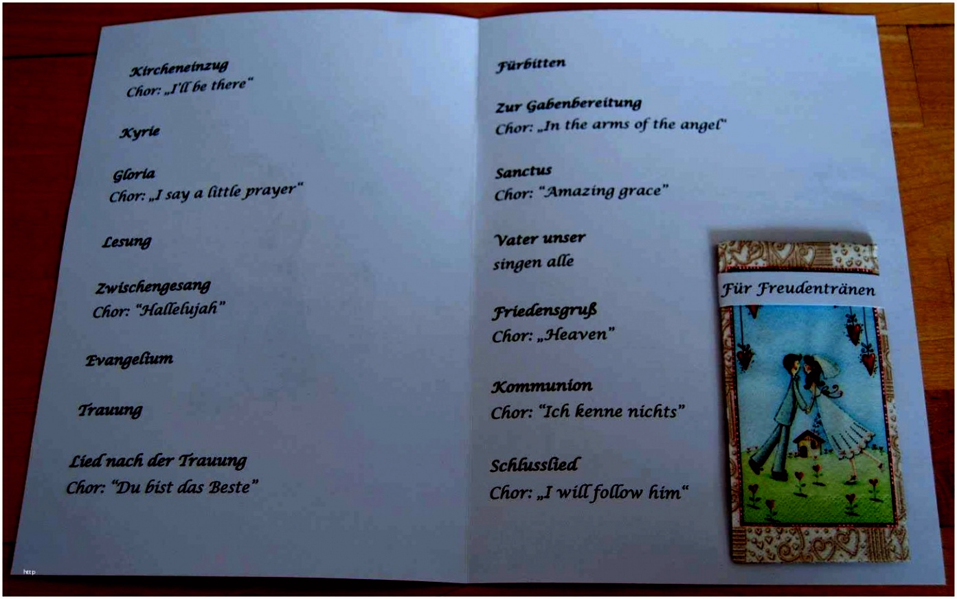 Bilder Kirchenheft Hochzeit Pdf Steffi S Hochzeitsblog DIY