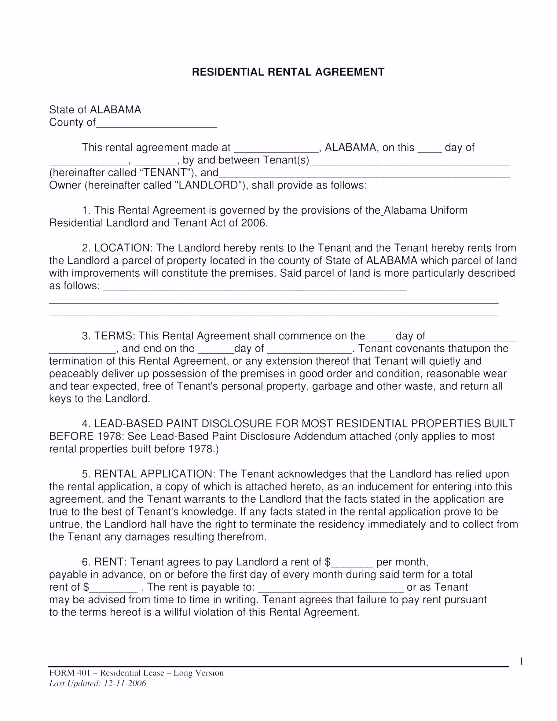 Residential Lease or Month to Month Rental Agreement Fresh Kundigung